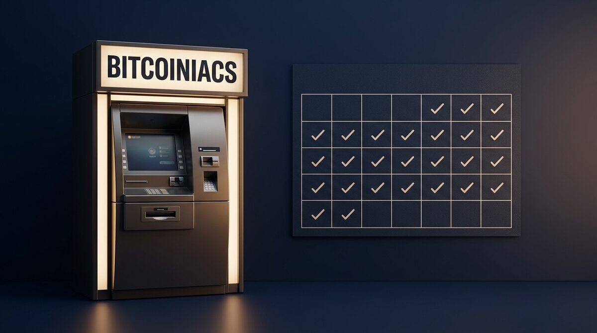 Bitcoin DCA Strategy Canada: Calm weekly Bitcoin purchases at a Bitcoiniacs ATM