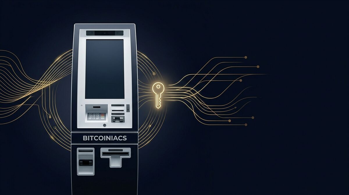 Bitcoin private key explained with a Bitcoiniacs Bitcoin ATM