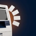 Bitcoin glossary terms explained beside a BITCOINIACS Bitcoin ATM in Canada